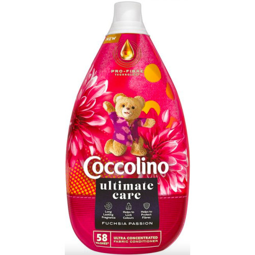 Парфюмерный кондиционер Coccolino Deluxe Fuchsia Passion цветок фуксия 870 мл